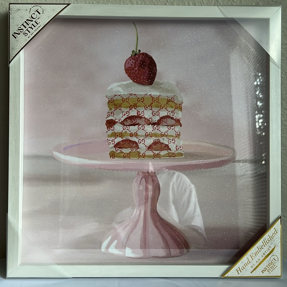 Instinct Style Strawberry Cake Wall Art Decor - Picture 6 of 12